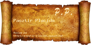 Pasztir Placida névjegykártya